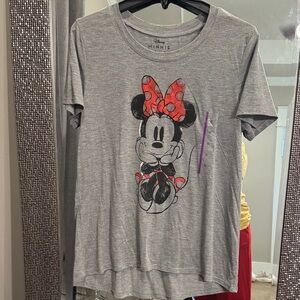 Disney Minnie Mouse Gray and Red T-Shirt